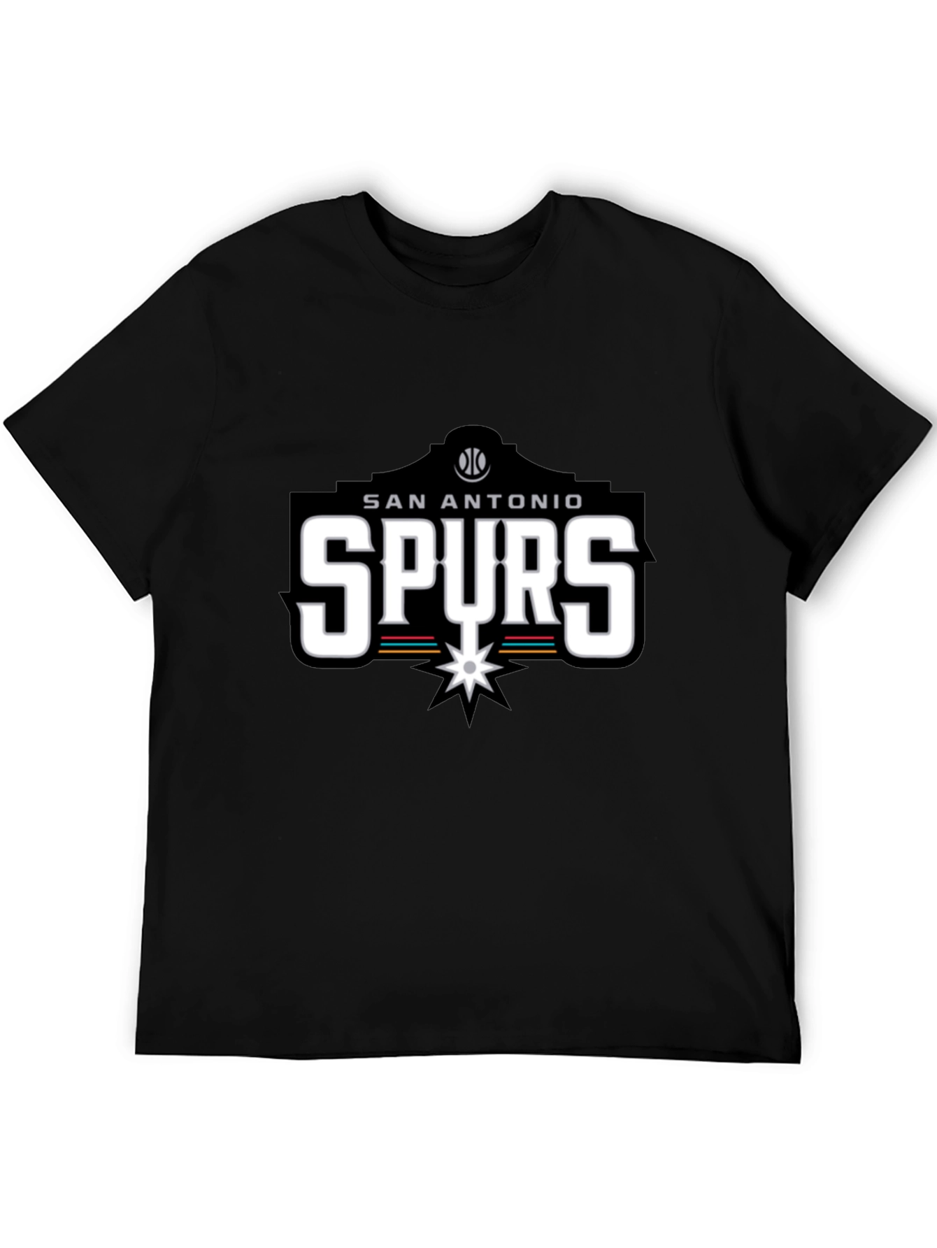 San Antonio Spurs Black T-Shirt - Fan Apparel