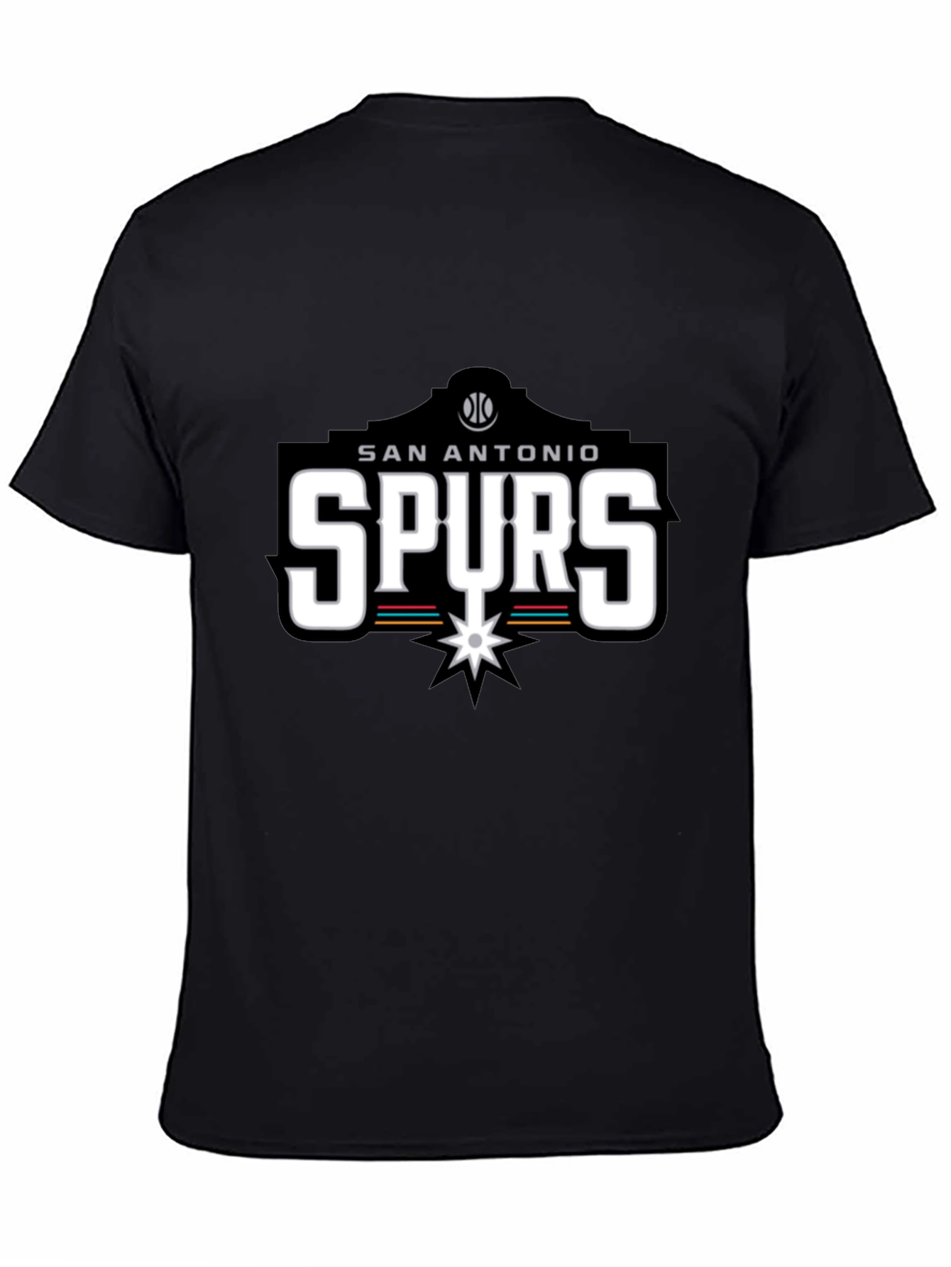 San Antonio Spurs Black T-Shirt - Fan Apparel