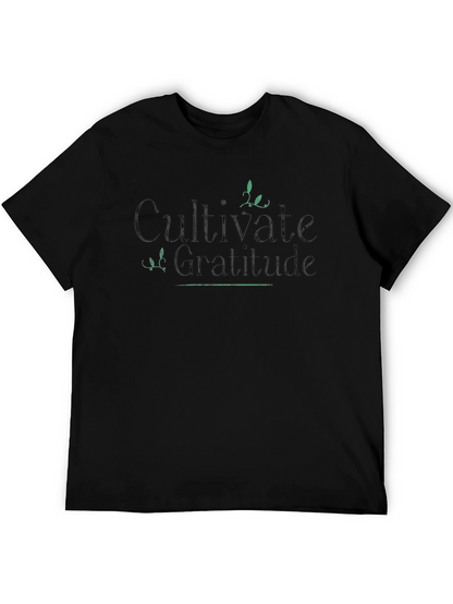 Cultivate Gratitude Black T-Shirt