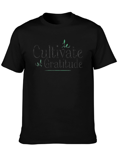 Cultivate Gratitude Black T-Shirt