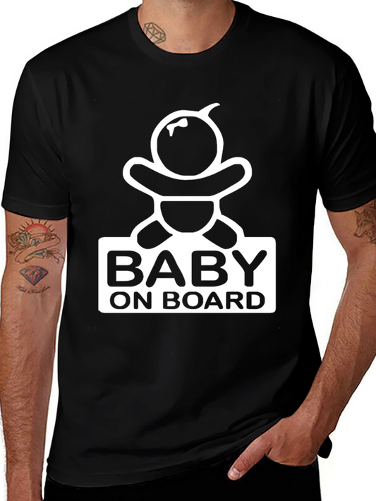 Baby On Board Graphic Tee - Pregnancy Announcement Shirt