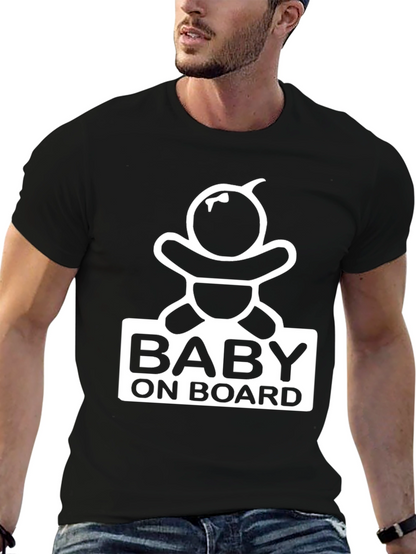 Baby On Board Graphic Tee - Pregnancy Announcement Shirt