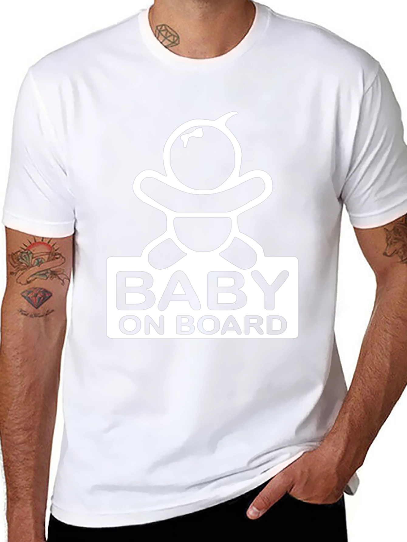 Baby On Board Graphic Tee - Pregnancy Announcement Shirt