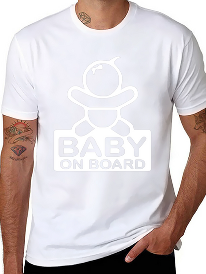 Baby On Board Graphic Tee - Pregnancy Announcement Shirt