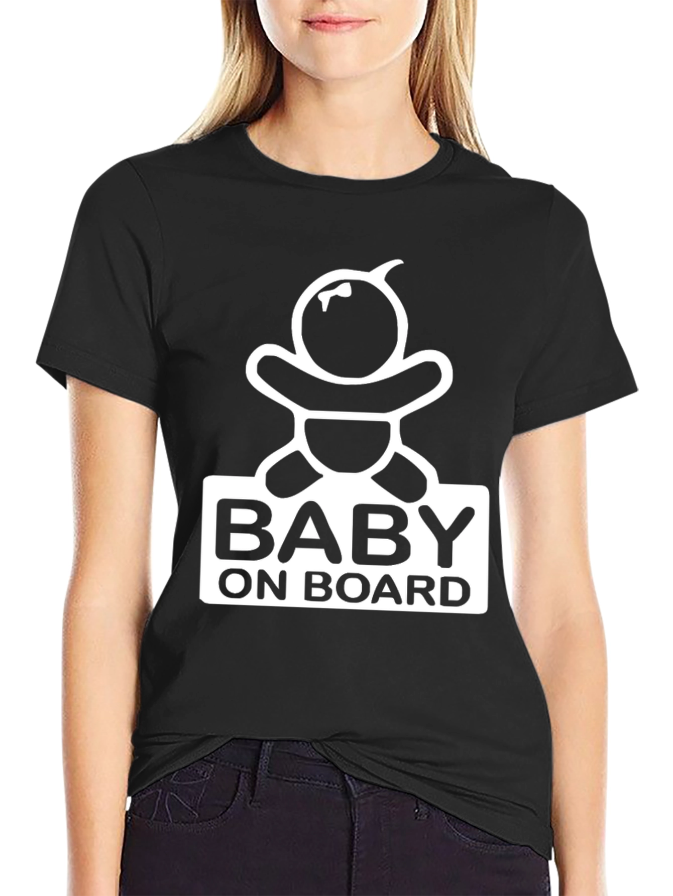 Baby On Board Graphic Tee - Pregnancy Announcement Shirt