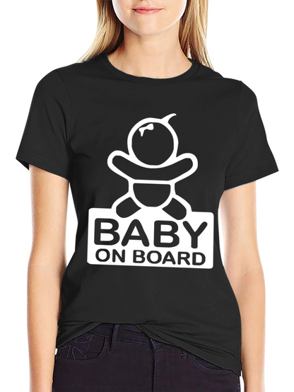 Baby On Board Graphic Tee - Pregnancy Announcement Shirt