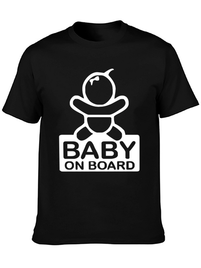 Baby On Board Graphic Tee - Pregnancy Announcement Shirt