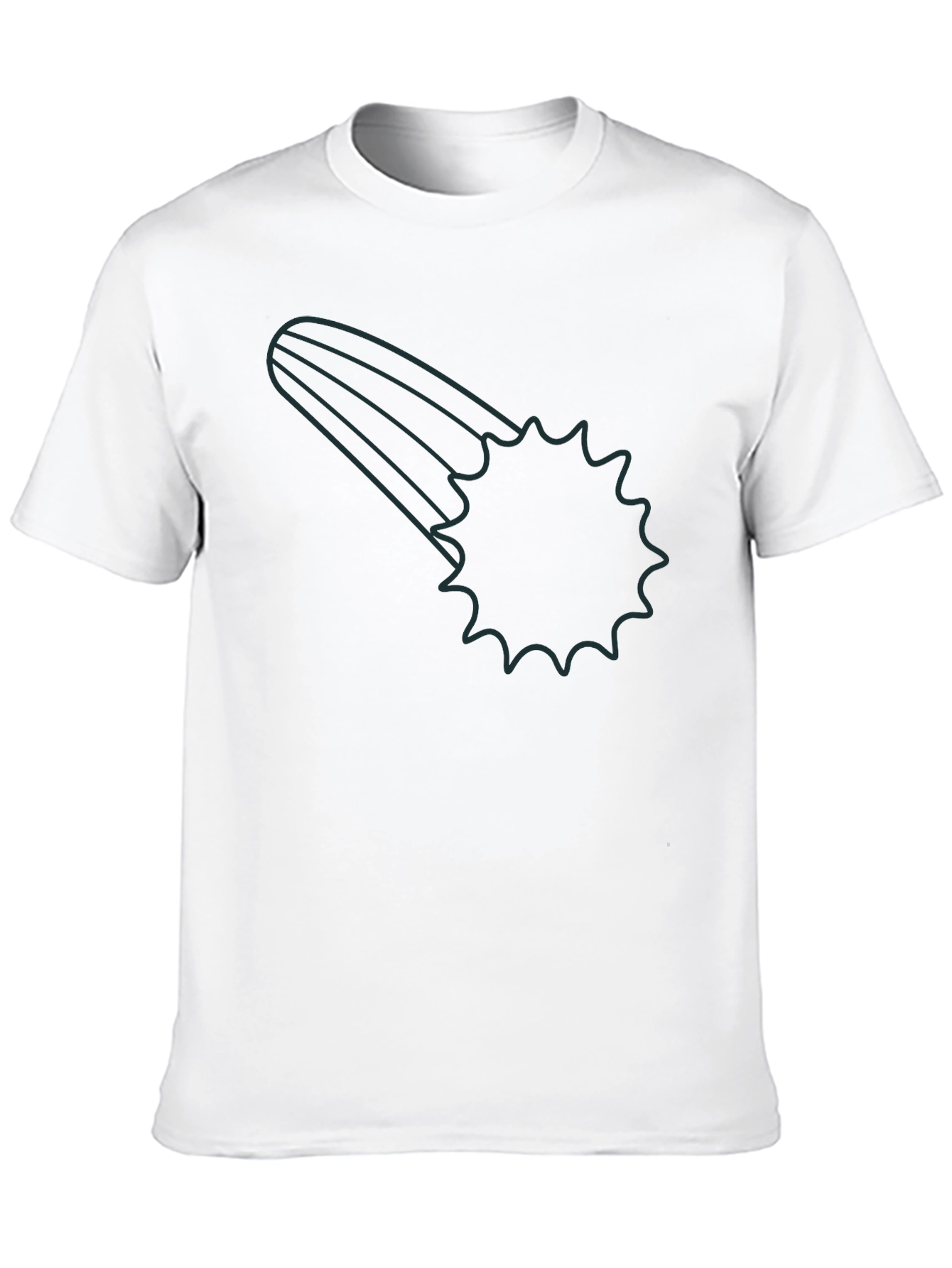 Meteor Shower Graphic Black T-Shirt