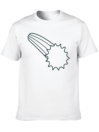 Meteor Shower Graphic Black T-Shirt