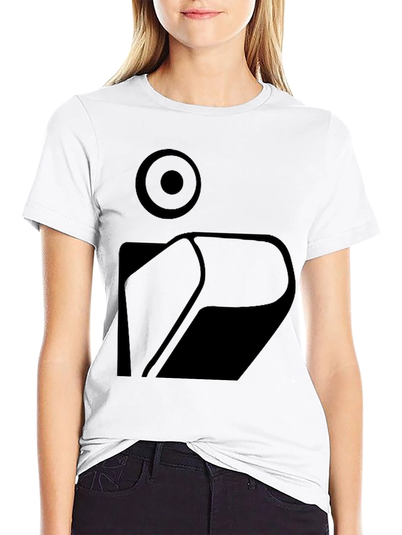 Abstract Graphic Print Mens Black T-Shirt