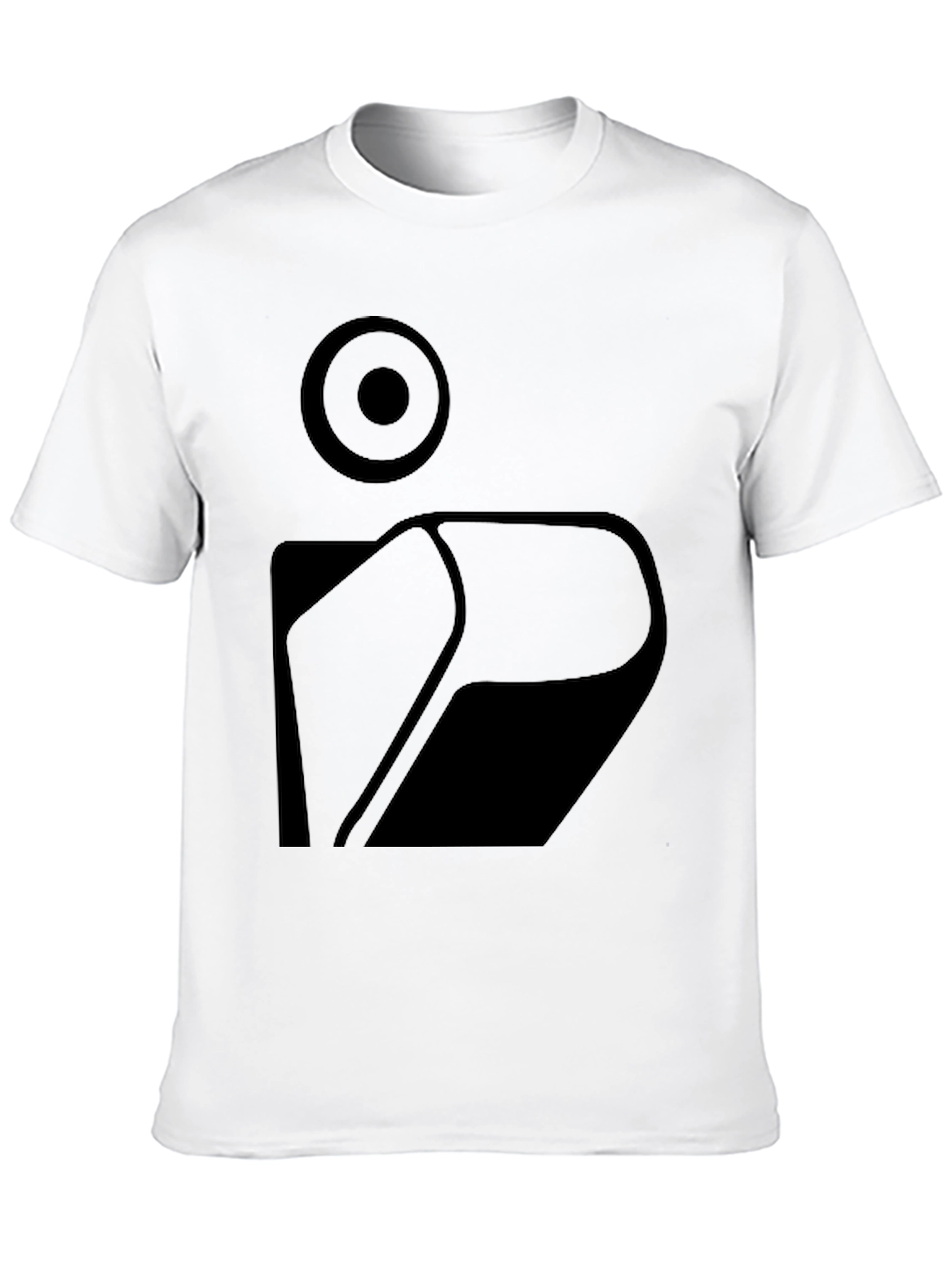 Abstract Graphic Print Mens Black T-Shirt