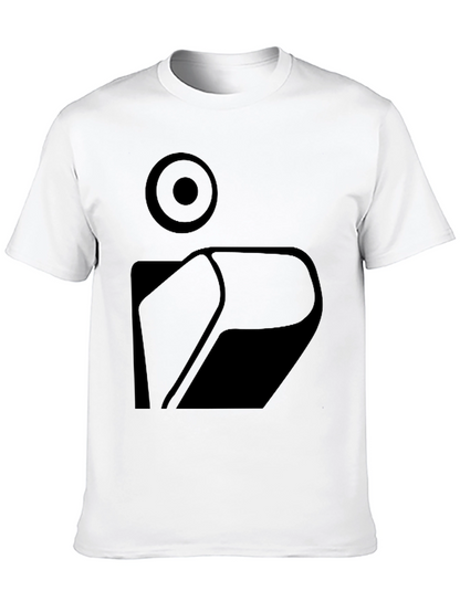 Abstract Graphic Print Mens Black T-Shirt