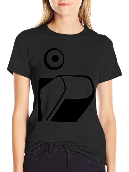 Abstract Graphic Print Mens Black T-Shirt