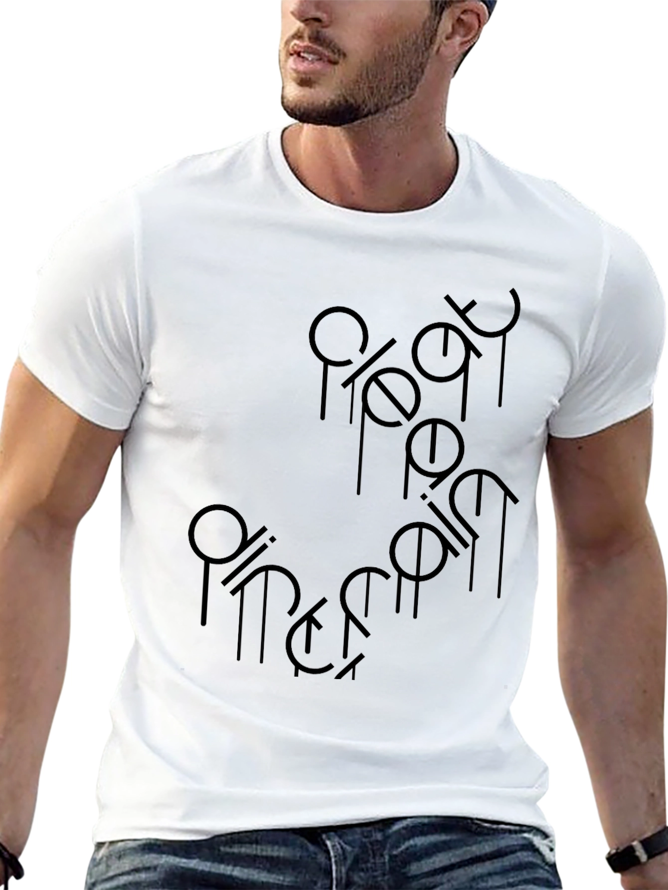 Mens Black Graphic T-Shirt