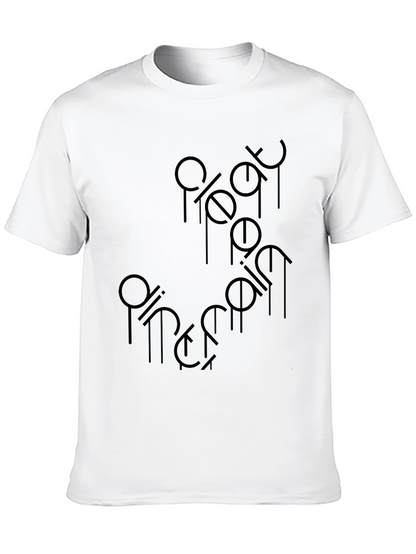 Mens Black Graphic T-Shirt