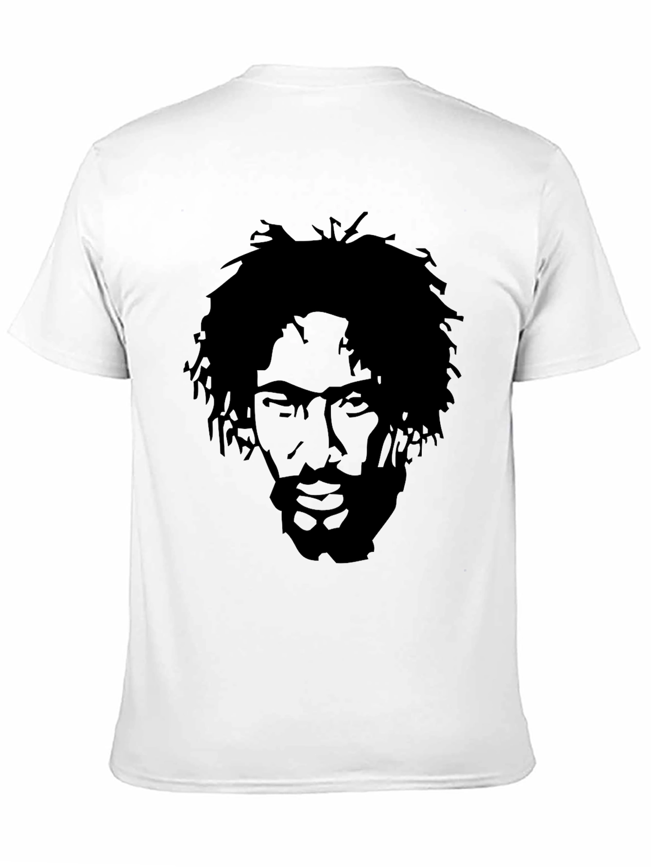 Black Graphic Tee - Silhouette Portrait