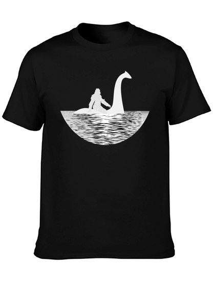 Loch Ness Monster T-Shirt - Black Nessie Tee