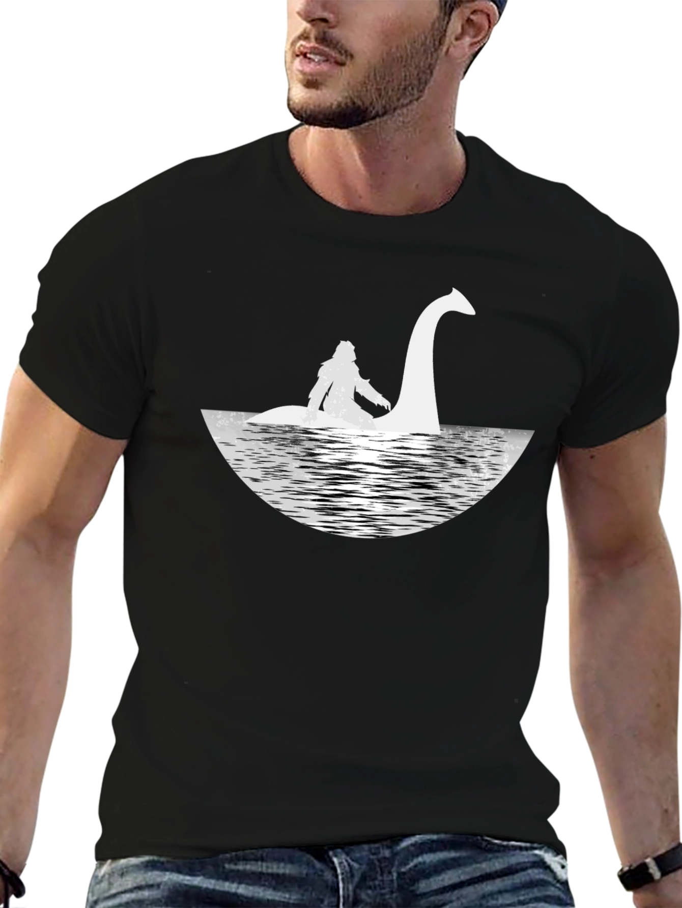 Loch Ness Monster T-Shirt - Black Nessie Tee