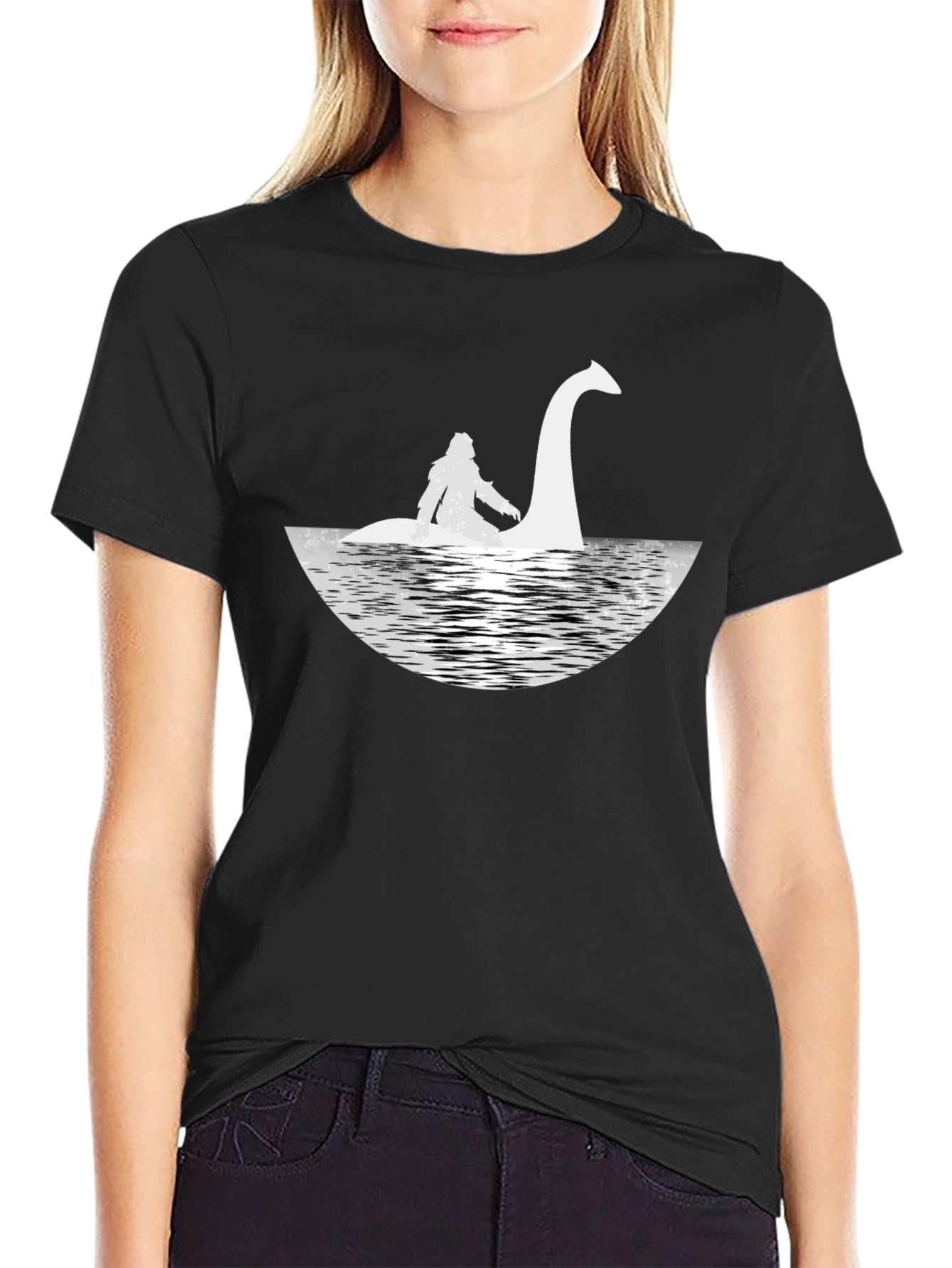 Loch Ness Monster T-Shirt - Black Nessie Tee