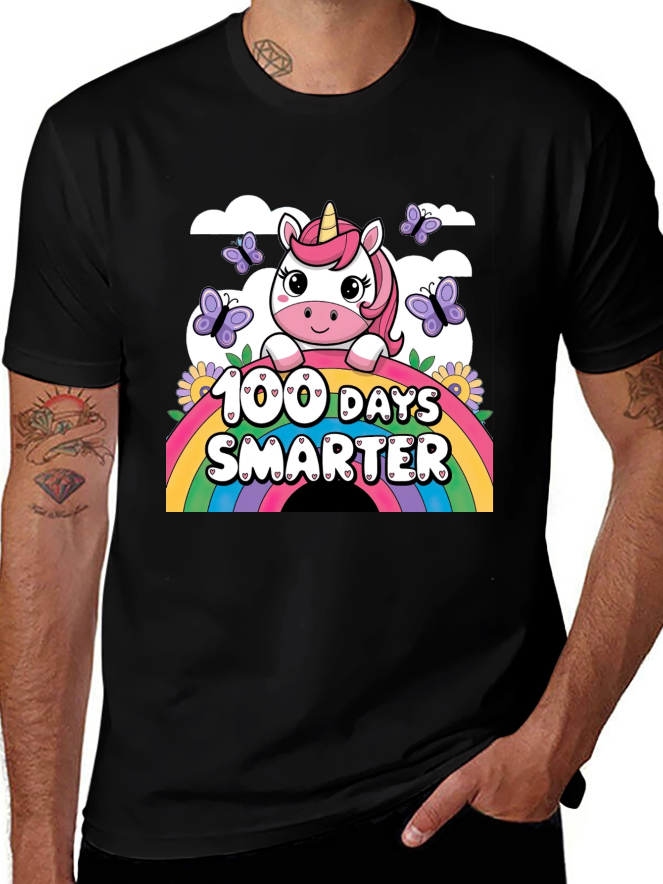 100 Days Smarter Unicorn T-Shirt