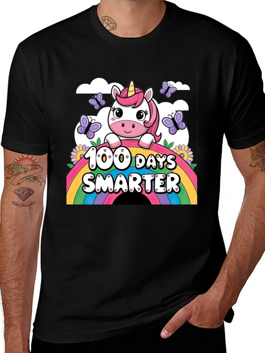 100 Days Smarter Unicorn T-Shirt