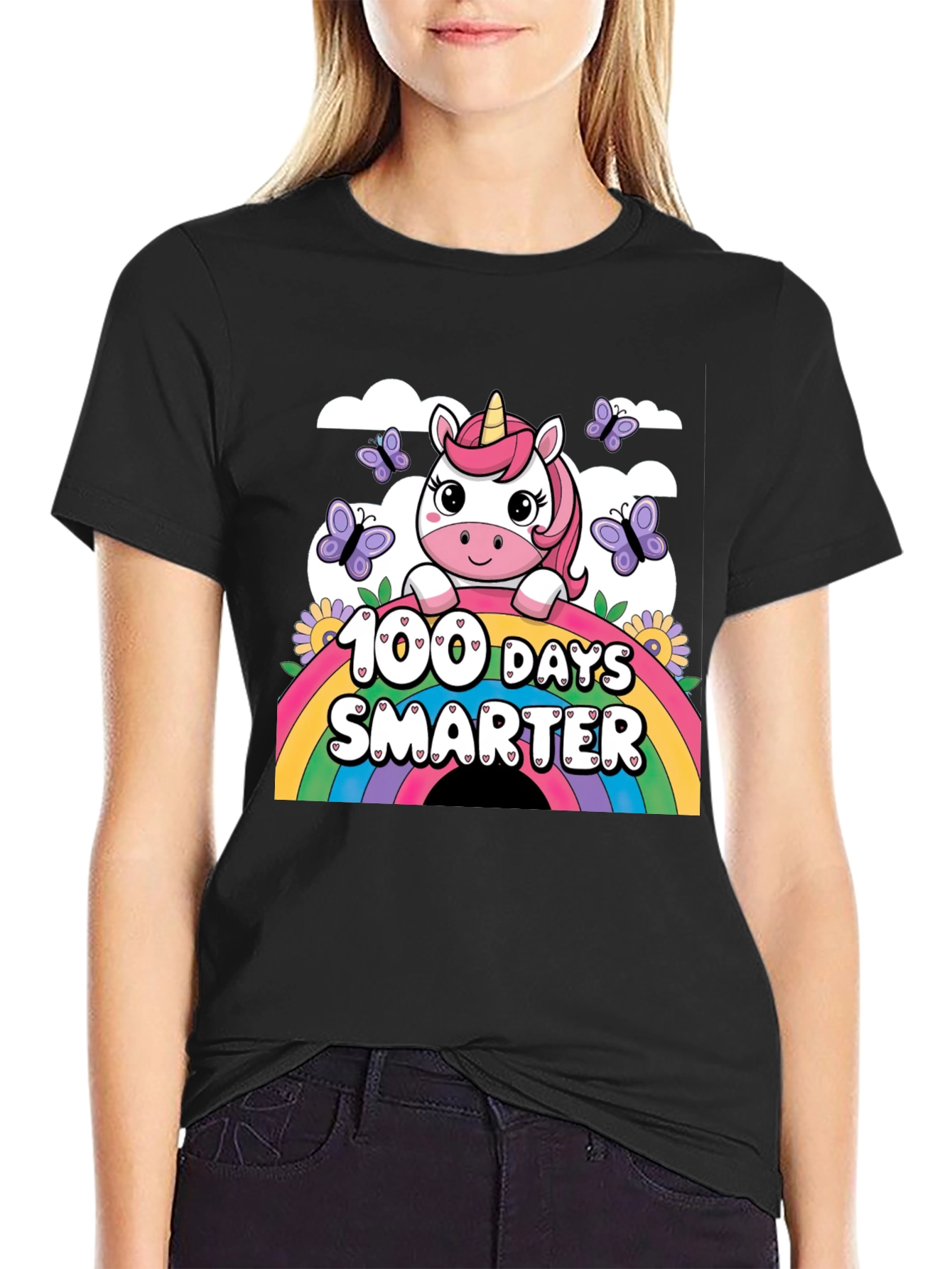 100 Days Smarter Unicorn T-Shirt
