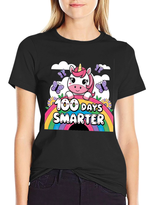 100 Days Smarter Unicorn T-Shirt
