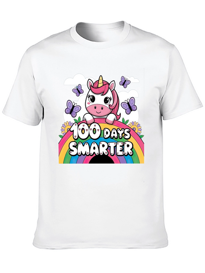 100 Days Smarter Unicorn T-Shirt