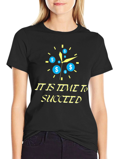 Time to Succeed Black T-Shirt