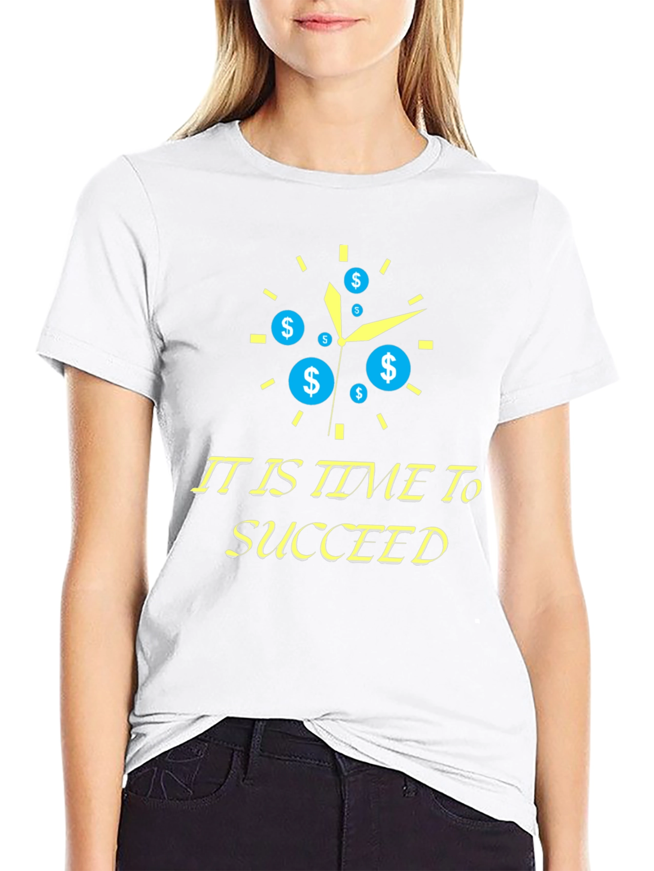 Time to Succeed Black T-Shirt