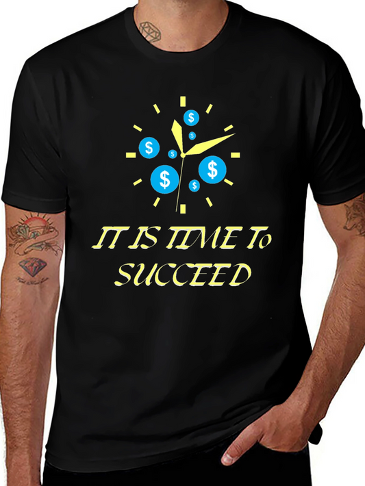 Time to Succeed Black T-Shirt
