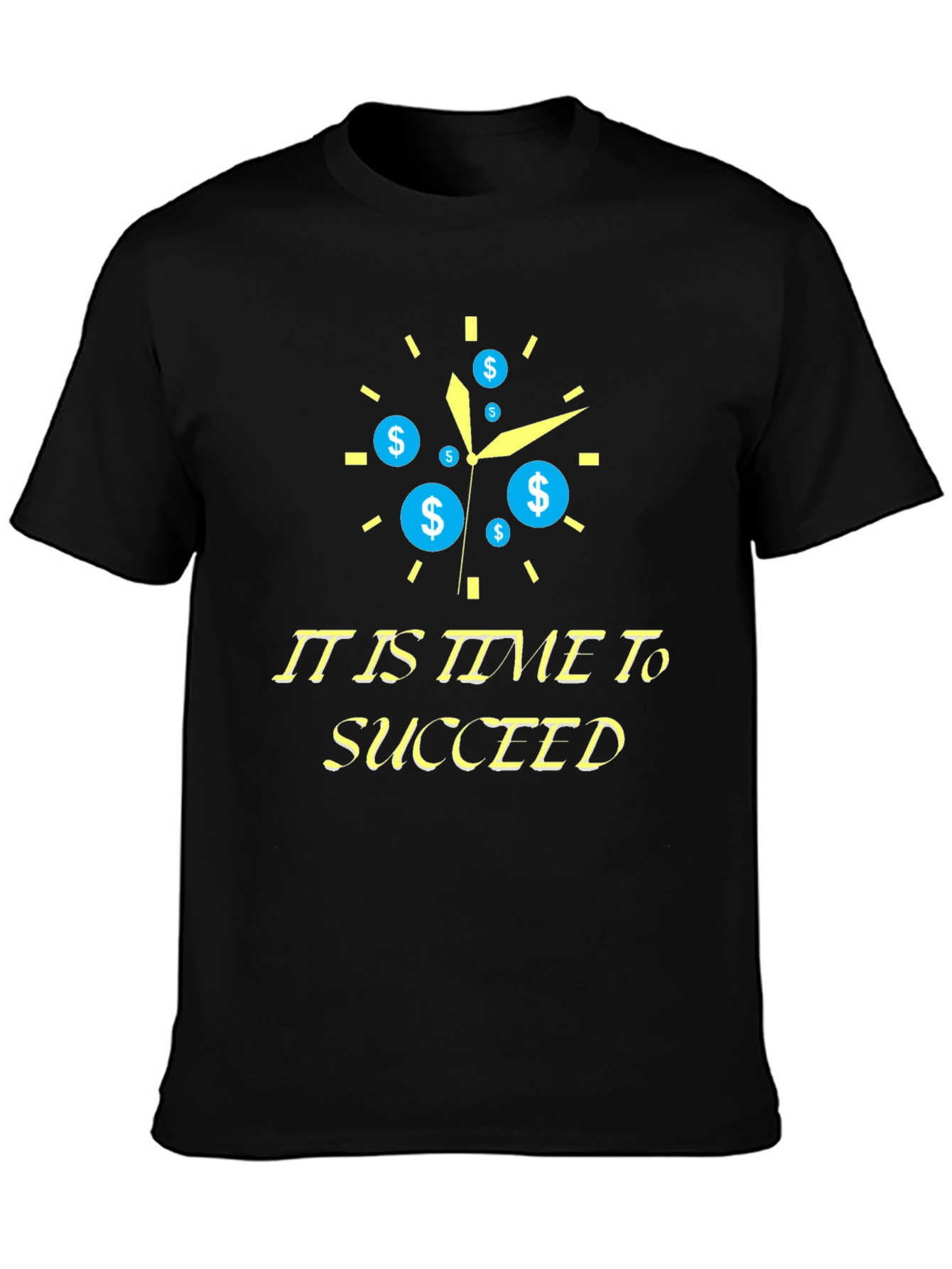 Time to Succeed Black T-Shirt