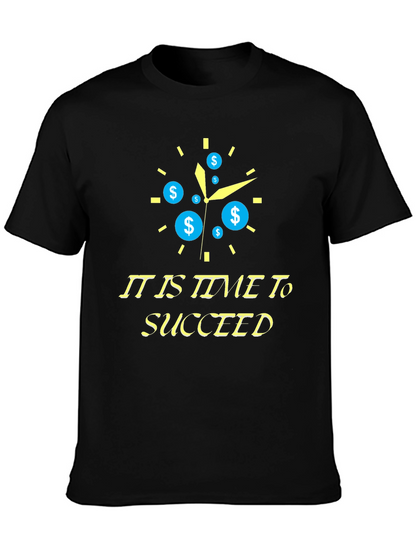 Time to Succeed Black T-Shirt