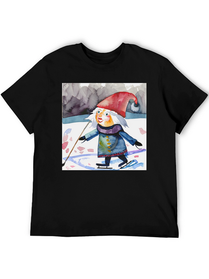 Whimsical Gnome on Ice T-Shirt