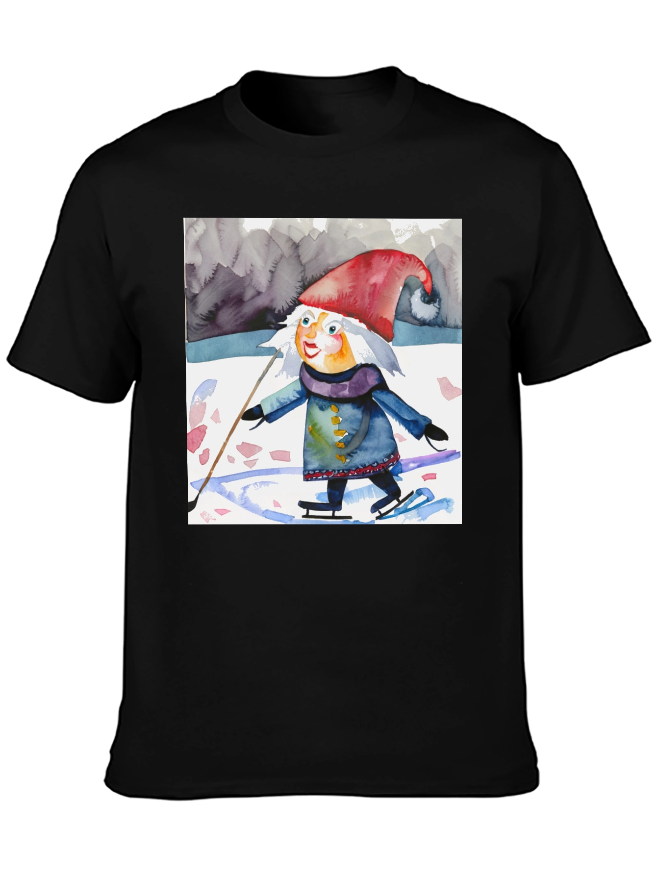 Whimsical Gnome on Ice T-Shirt