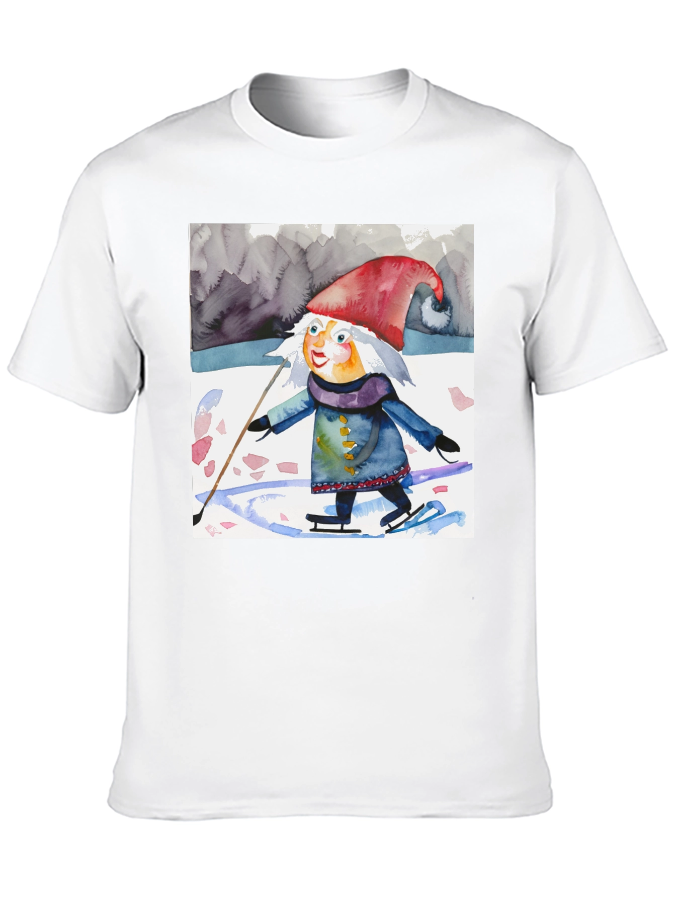 Whimsical Gnome on Ice T-Shirt