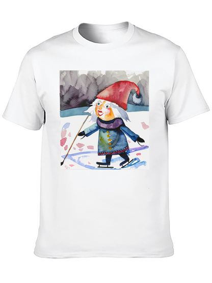 Whimsical Gnome on Ice T-Shirt