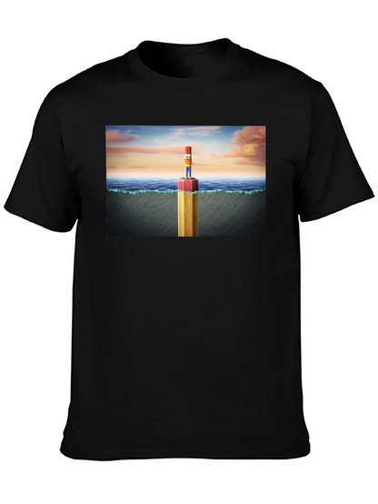 Pencil Island T-Shirt - Surreal Graphic Tee