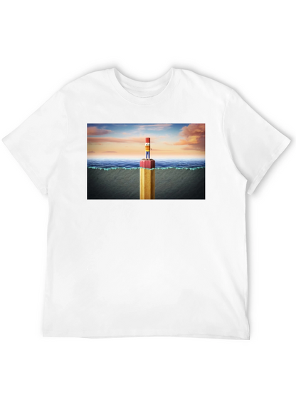 Pencil Island T-Shirt - Surreal Graphic Tee