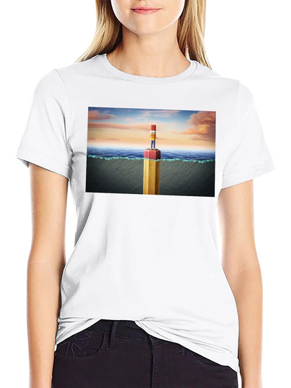 Pencil Island T-Shirt - Surreal Graphic Tee