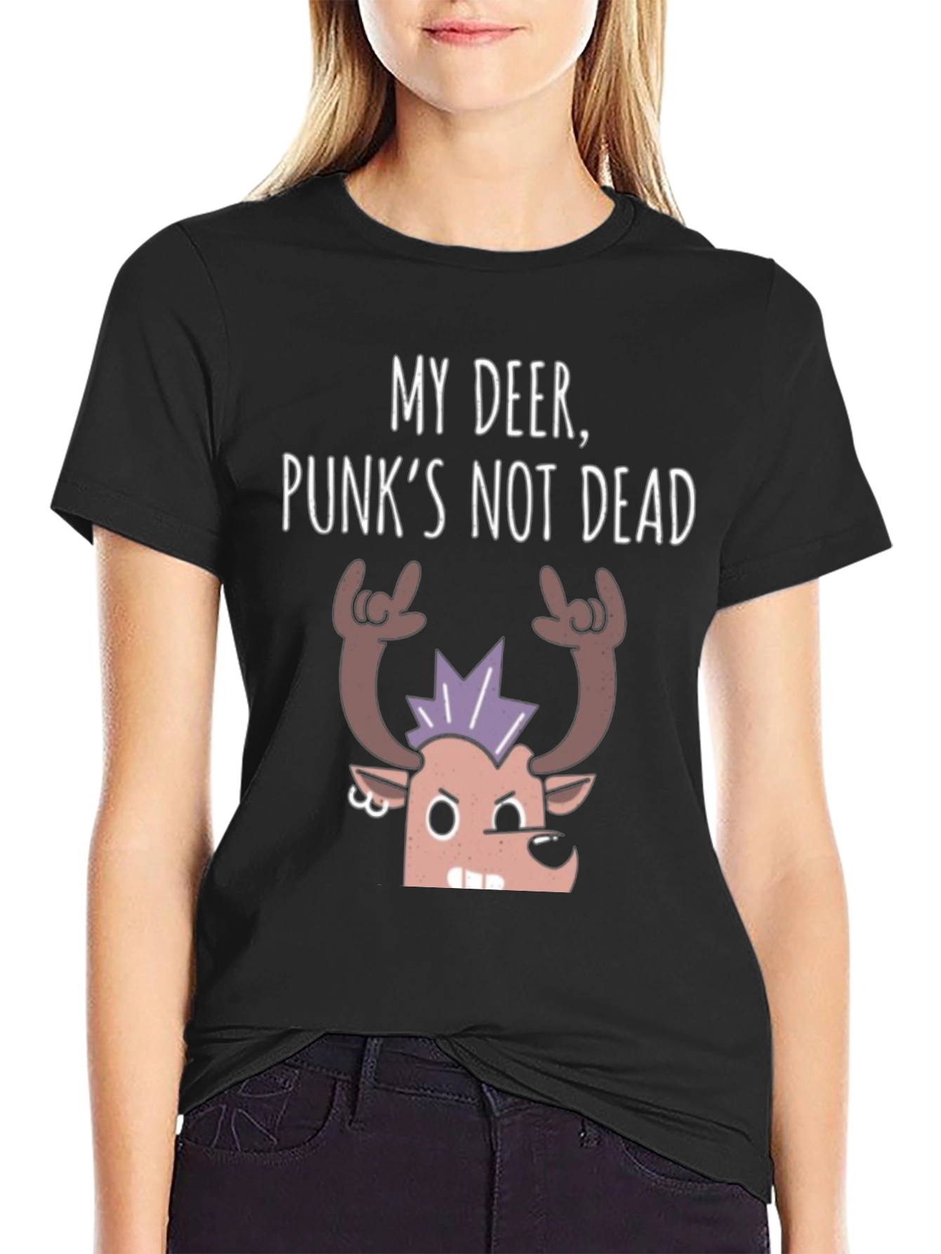 My Deer Punks Not Dead Graphic Tee