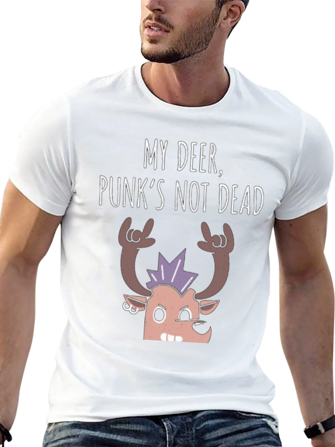 My Deer Punks Not Dead Graphic Tee