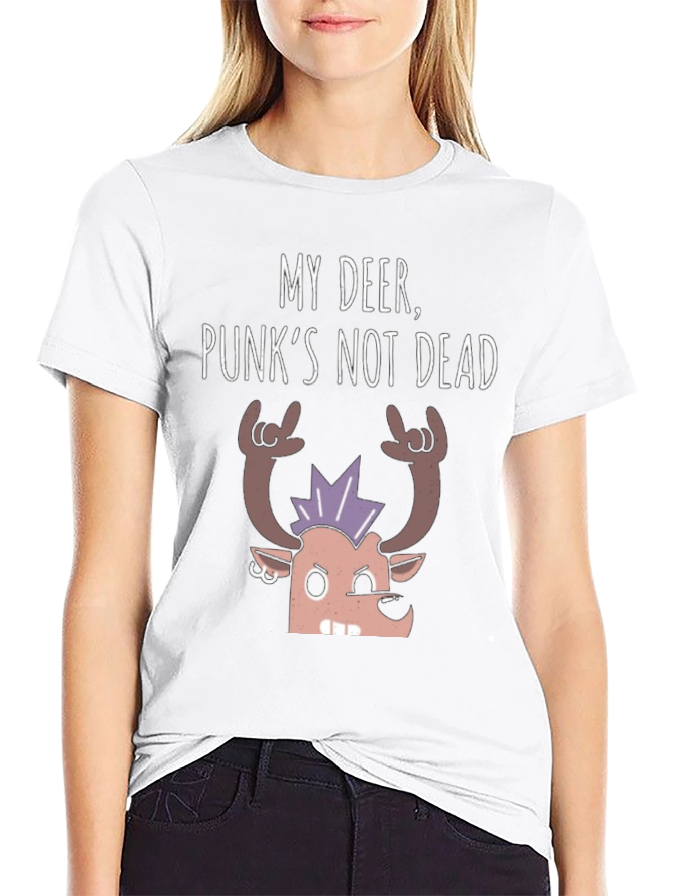 My Deer Punks Not Dead Graphic Tee