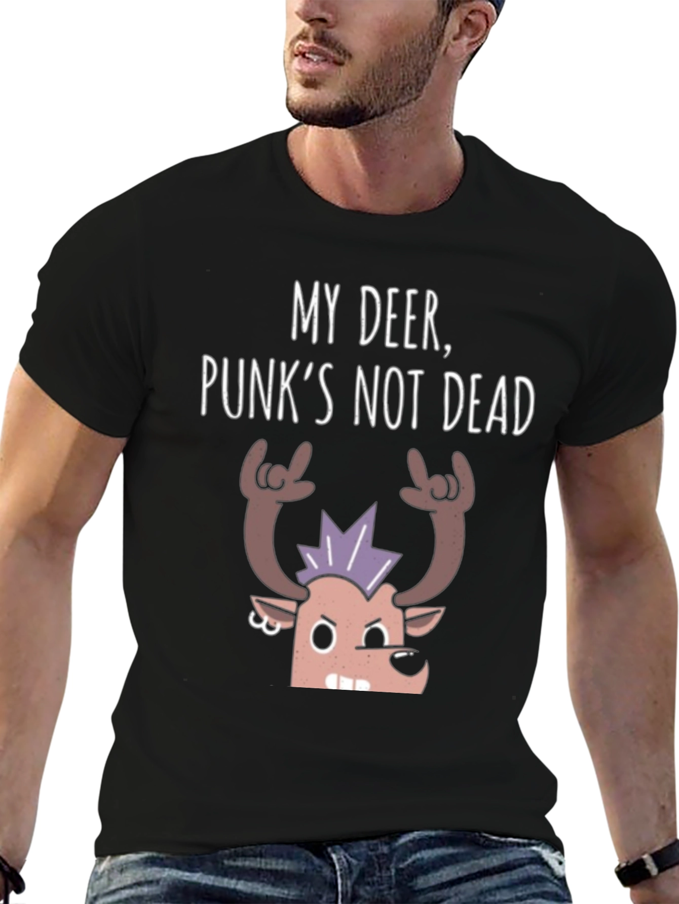My Deer Punks Not Dead Graphic Tee