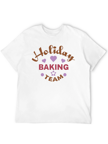 Holiday Baking Team T-Shirt Festive Design