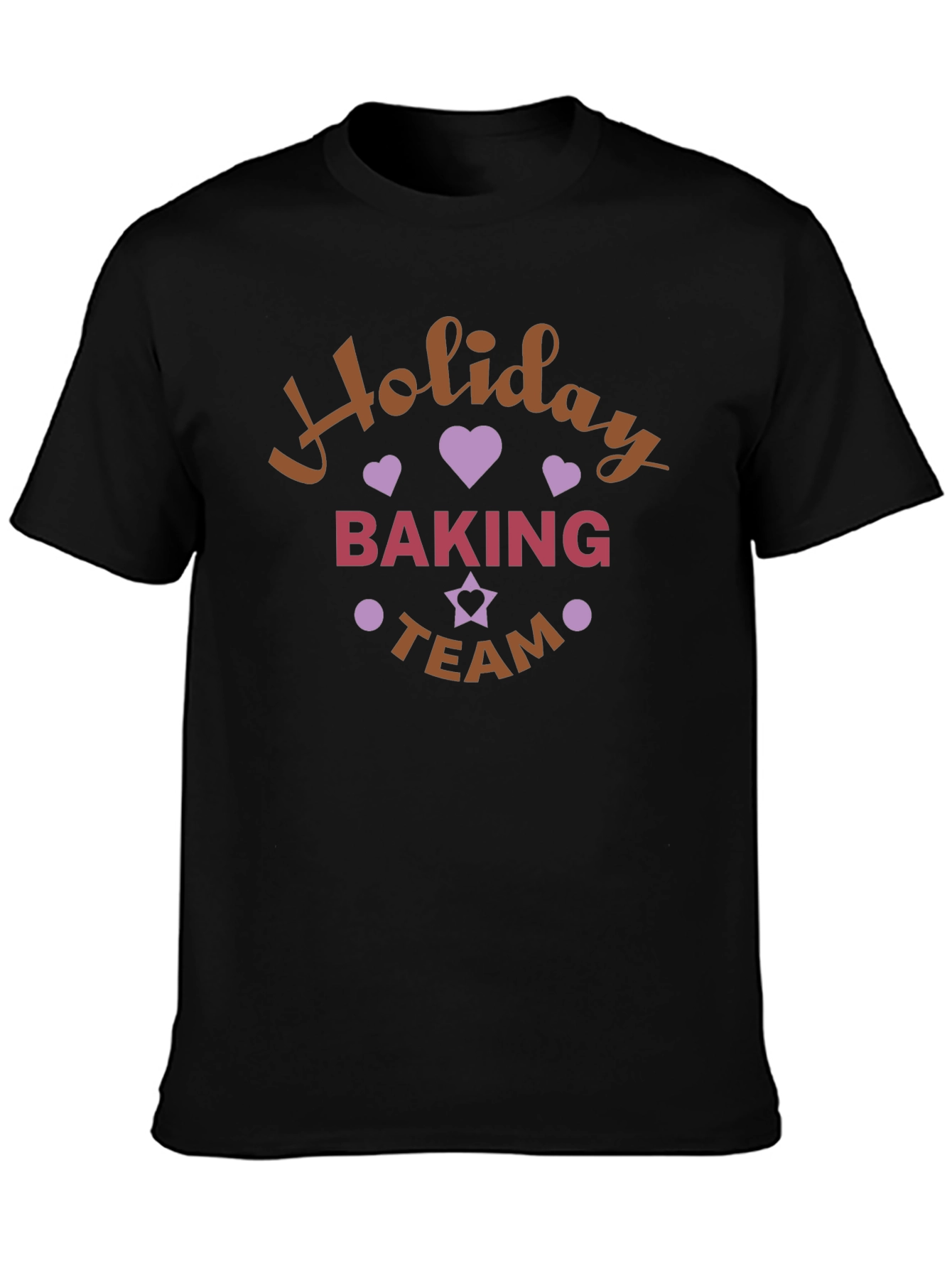 Holiday Baking Team T-Shirt Festive Design