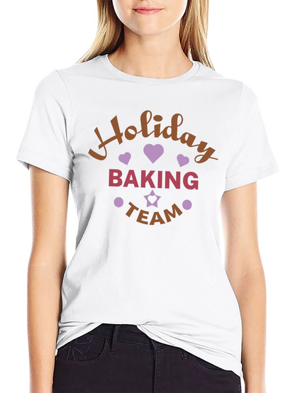 Holiday Baking Team T-Shirt Festive Design