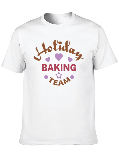 Holiday Baking Team T-Shirt Festive Design