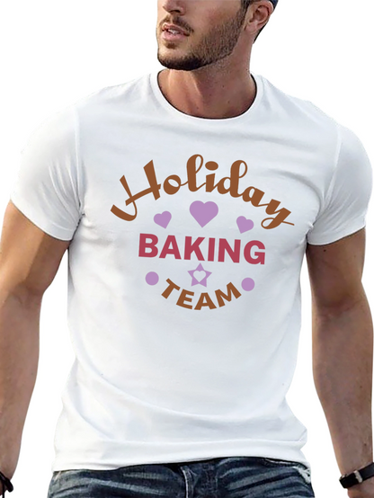 Holiday Baking Team T-Shirt Festive Design