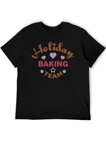 Holiday Baking Team T-Shirt Festive Design